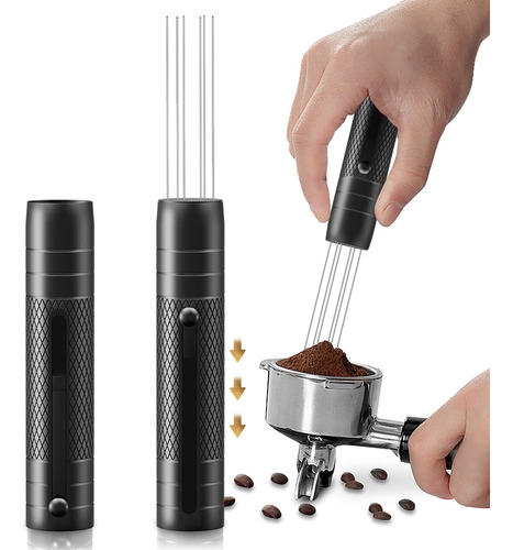 Wdt Tool, Agitador De Café Espresso Elástico Con Set De Acer