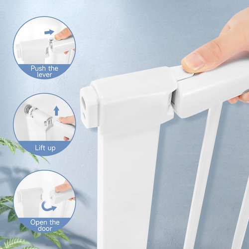 Baby Gate Amplirate Ajustable Con Cierre Automático, Extra A