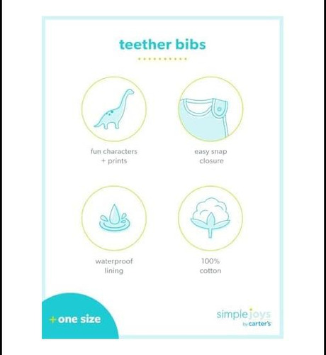 Joyas Simples De Carters Baby 4- Babs De Alimentación De One