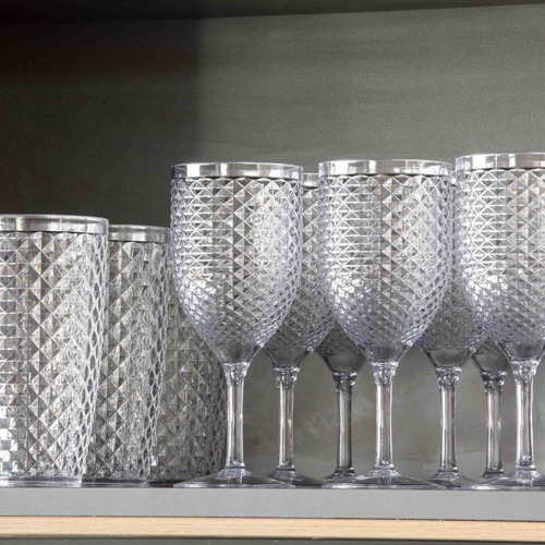 Taça Para Água E Vinho De Acrílico Luxxor 480ml - Paramount