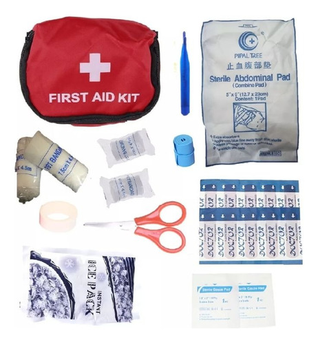 Botiquín Kit De Emergencia Primeros Auxilios 22 Pcs Maletín
