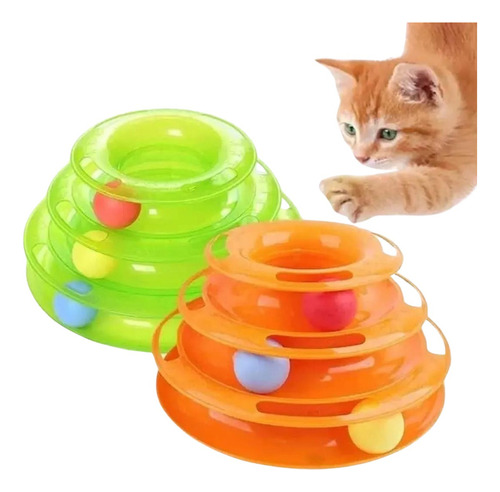 Juguete Interactivo Para Gato En Forma De Torre Color Variado