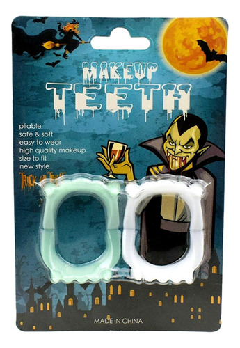 2 Colmillos Luminosos De Halloween Accesorios De Halloween