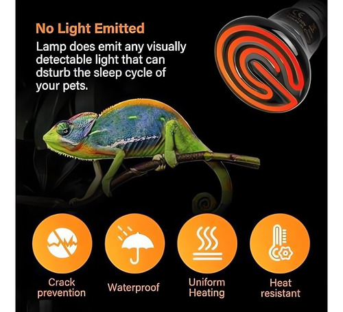 Ampolleta De Calor Para Mascotas, Reptiles, Anfibios.