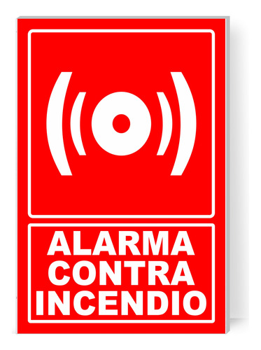 Letrero Señaletica Alarma Contra Incendios 30x20