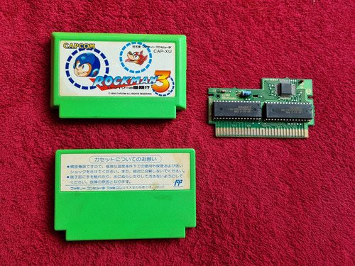 Megaman Rockman 2 Y 3 Famicom Par De Cartuchos Originales (Usado)