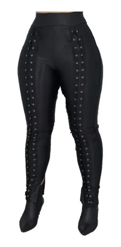 Calça couro best sale feminina mercado livre