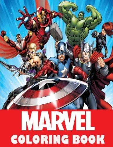 Marvel Coloring Book Super Heroes, Avangers, Spiderman, Hulk