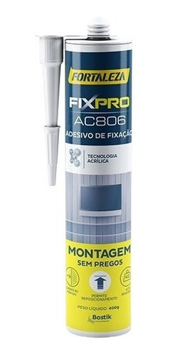 Cola Prego Fixa Madeira Vidro Metal Gesso Fortaleza Br 400g 