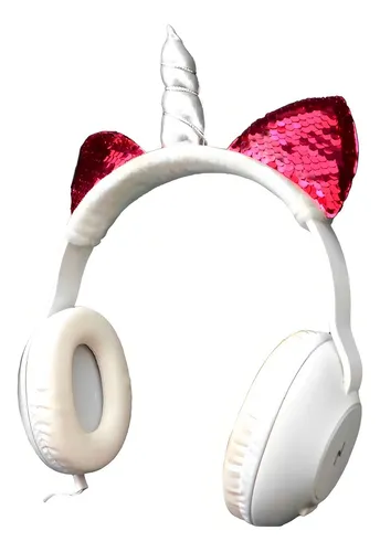Auriculares Vincha Manos Libres Unicornio Niños Cable 1.5m