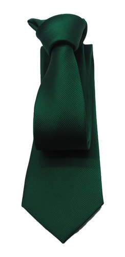Lote 5 Corbata Italiana Verde Esmeralda Reps Marca Idea Seda