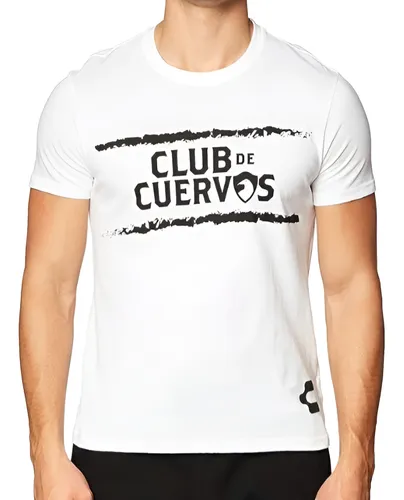 Playera club de cuervos blanca best sale