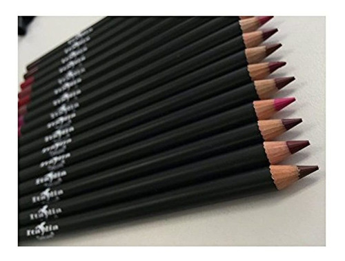 Italia Deluxe Ultra Fine Lip Liner Set (pack Of 12)