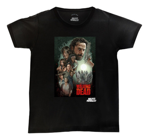 The Walking Dead Afiche - Remera 100 % Algodón 