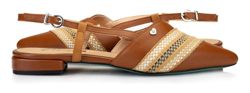 Balerina Camel Tejido Flat Pikiki