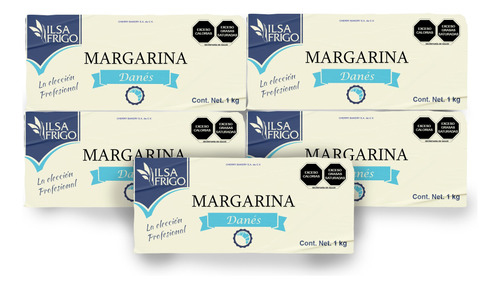 Margarina Danés Para Pan Croissant Ilsa Frigo 5 Kg 