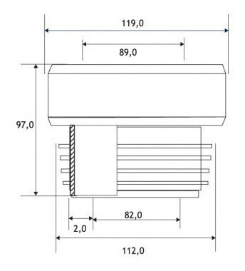 Adaptador Flexible Wc 110mm Concéntrico Hoffens