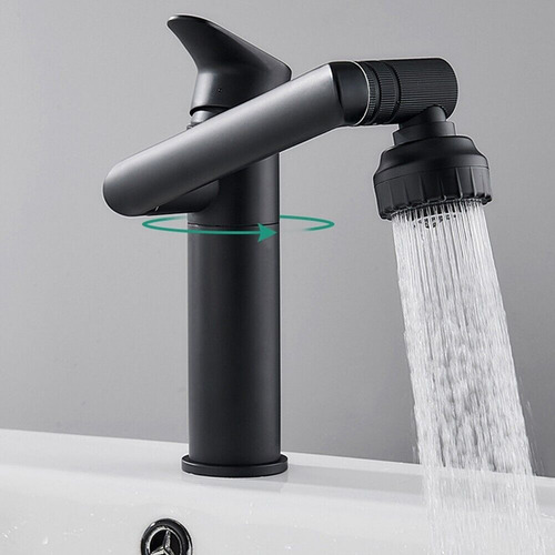 Grifo Monomando Para Baño Movimiento Giratorio 360 Grados