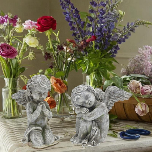 2 Piezas De Estatuas De Ángel, Adornos De Ángel, Encimera,