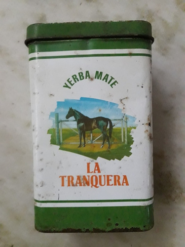 Lata De Yerba Mate  La Tranquera ,500 Grs. C/ Tapa