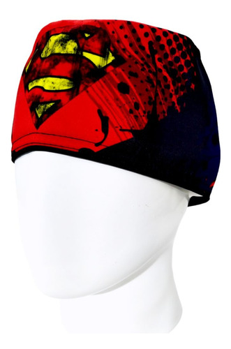 Gorro Quirúrgico Hombre + Lanyard Super Man Rojo