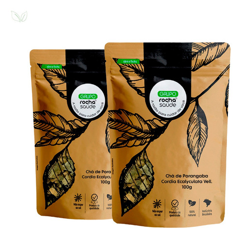 Kit 2 Pct Chá De Porangaba Cordia Ecalyculata Vell 100g