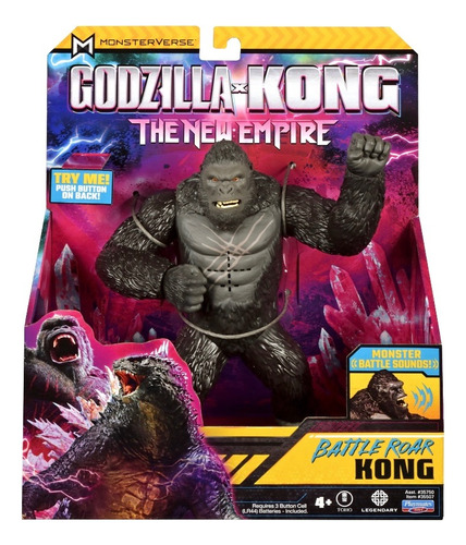 Muñeco Kong Godzilla Vs Kong 18 Cm Sonidos Original