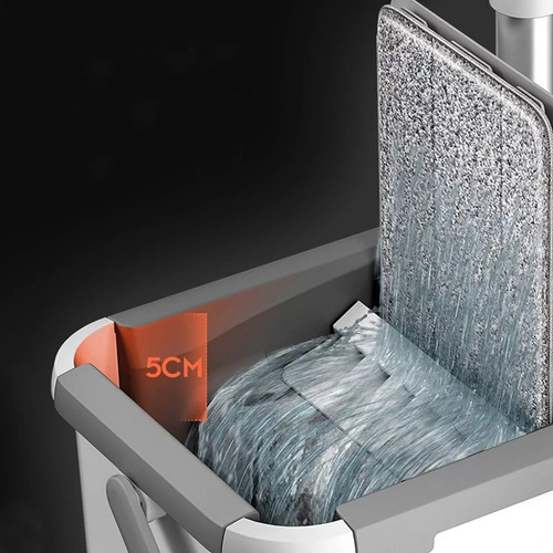 Set Mopa De Microfibra Con Cubeta De Limpieza Pisos