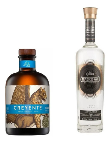 Tequila Cuervo Tradicional Cristalino  + Mezcal Creyente Jov