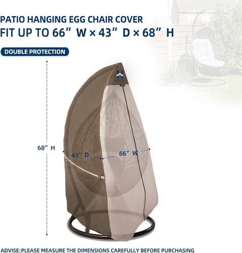 Funda Para Silla De Huevo De Patio, Resistente Para Colgar A