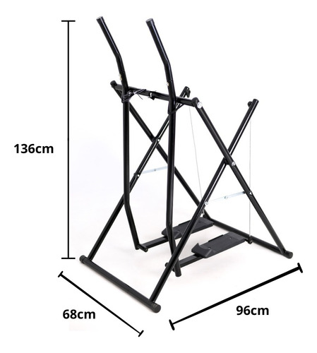 Simulador De Caminhada Vitamec P/120kg Cor Preto