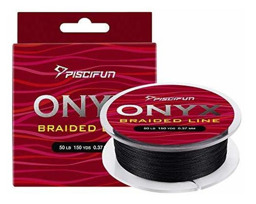 Piscifun Onyx Trenzado Pesca Línea 6 Libras-150 Libras Super