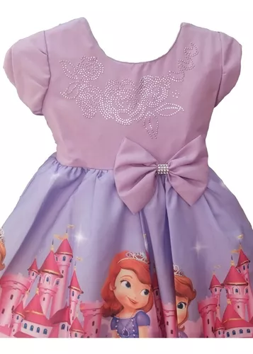 Vestido Infantil Princesinha Sofia