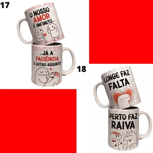 Caneca Xicara Boneco Palito Flork Presente Dia Dos Namorados