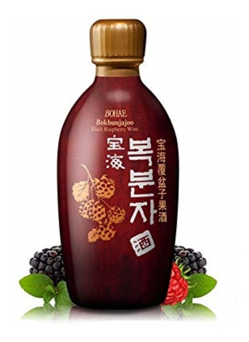 Alcohol Coreano Soju Bohae Vino De Mora 375 Ml