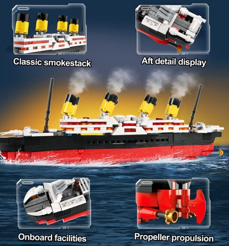 Juguetes Jojo&peach Titanic Stem, Modelo Titanic 2 En 1 Y...