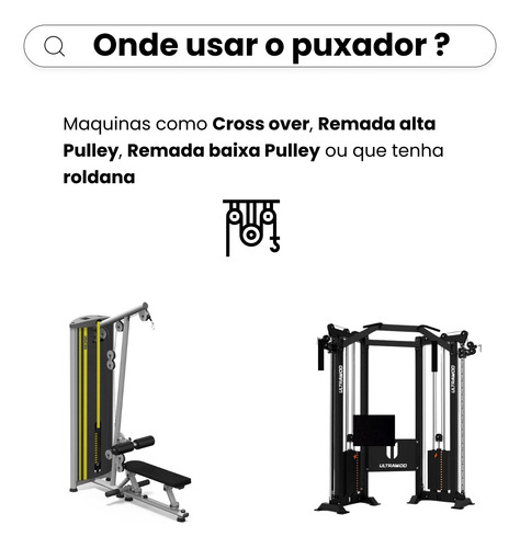 Puxador Anatômico Numero 1 Pulley Academia Remada Puxada