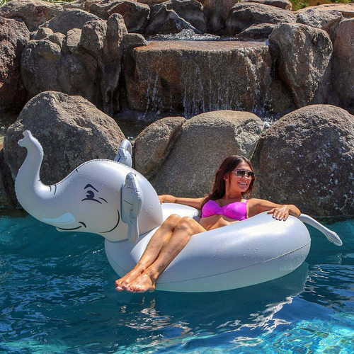 Gofloats - Tubo Inflable Para Piscina, Diseño De Elefante Pa