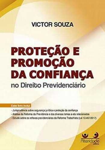 Proteção E Promoção Da Confiança No Direito Previdenci, De Victor Souza. Editora Alteridade, Capa Mole Em Português