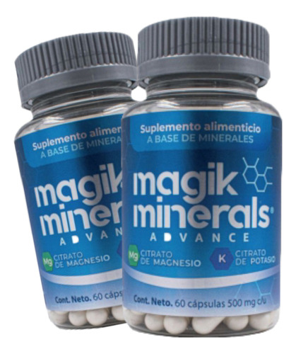 Ultradvance Magik Minerals Citrato De Magnesio Y Potasio 2pz Sabor Sin Sabor