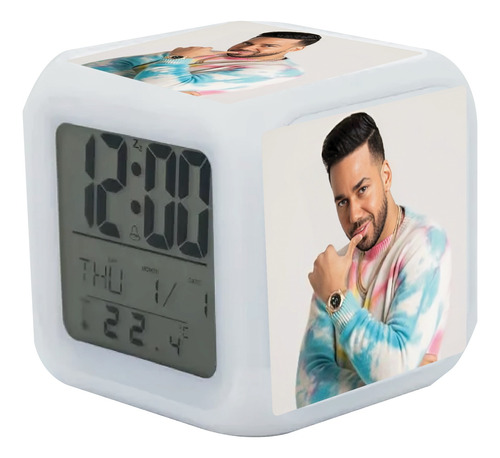 Reloj Despertador Romeo Santos Con Luz Led