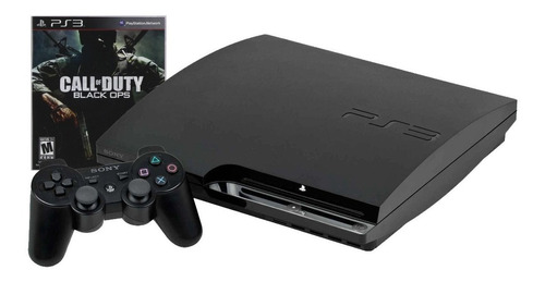 Sony PlayStation 3 Slim 160GB Call of Duty: Black Ops  color charcoal black