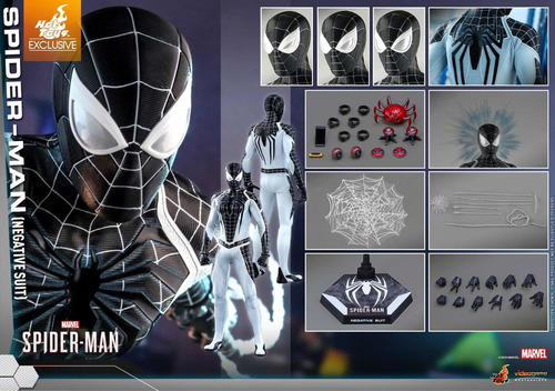 Spider-man Negative Suit 1/6 Marvel Hot Toys Parker Vgm36