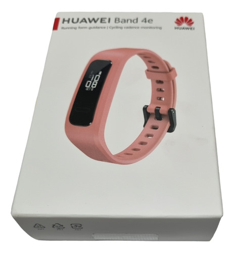 Smartband Huawei Band 4e 5 Atm Aw70 Mineral Red Color De La Caja Blanco Diseño De La Correa Silicone