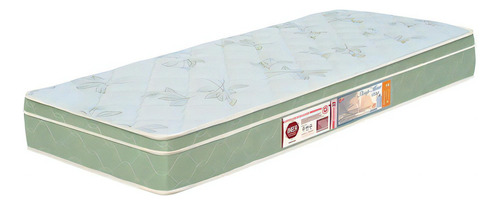 Colchão Solteiro Sleep Max Espuma D33 120x203x15cm Bco/verde Cor Branco/verde