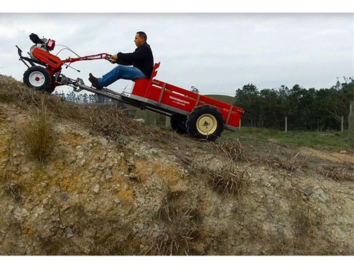 Carreta Traçada 4x4 400t Para Motocultivador Husqvarna Tf338