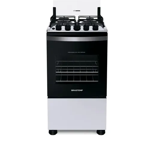 Fogão 4 Bocas Acendimento Automático Clean Bfo4nbb Brastemp Cor B...