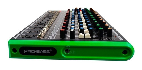 Mesa De Som Probass Pm-1624 Efeito Usb Bluetooth 12 Canais