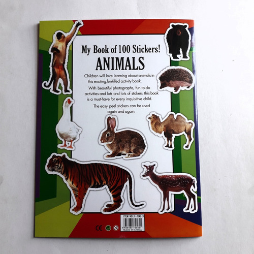 Libro De 100 Stickers: Animales - Flowerpot Press