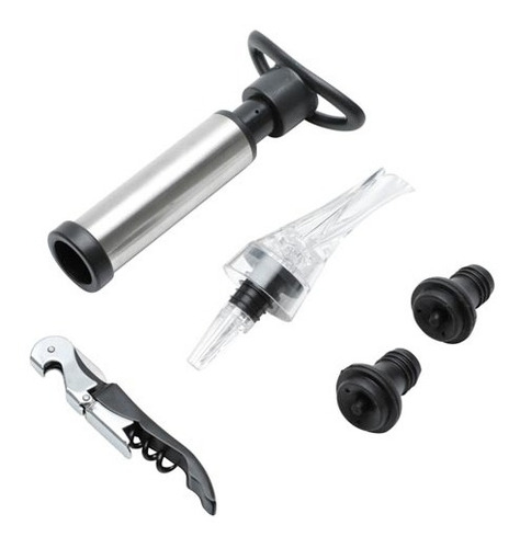 Conjunto Para Vinho Em Aço Inox Com 05 Peças - Bon Gourmet